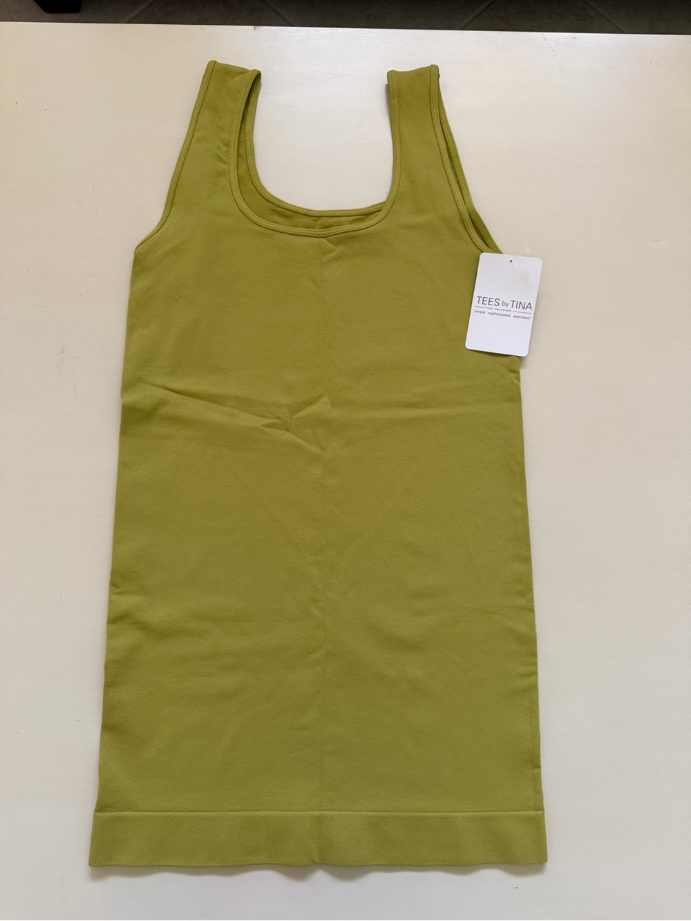 Tees by Tina Olive Scoop Neck Tank Top